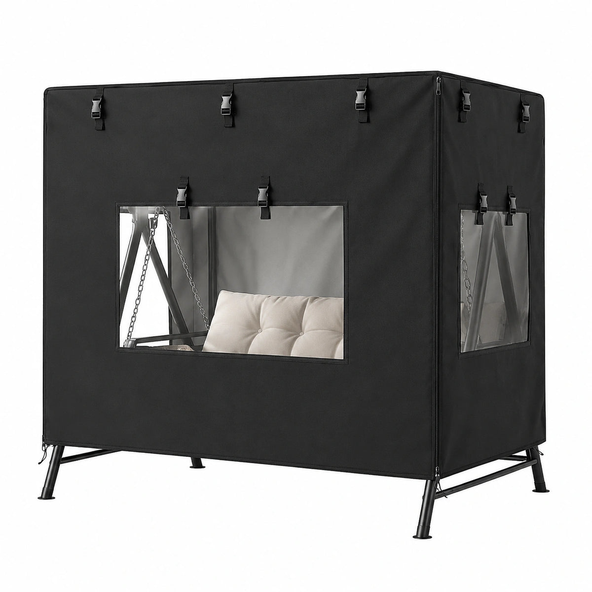 Copertura Impermeabile per Dondolo a 3 Posti in Tessuto Oxford 420D con Protezione UV
