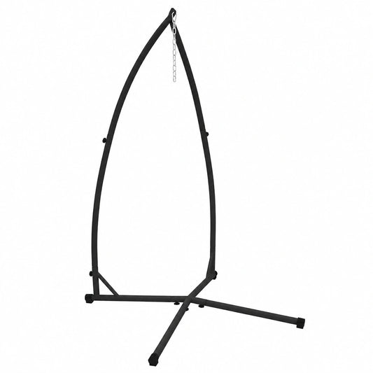 Sedia Sospesa ECD Germany Telaio in Metallo 208 cm, Carico 120 kg, Adatta per Giardino e Interni