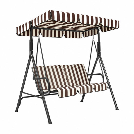 Copertura Impermeabile per Dondolo 3 Posti, 210x145cm, Marrone