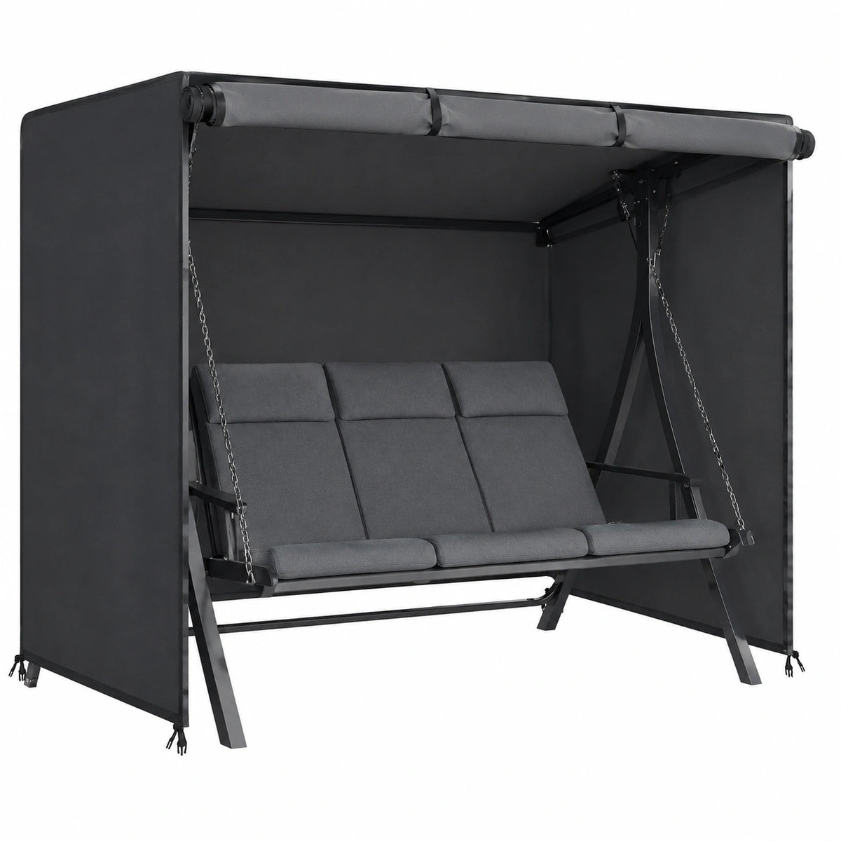 Telo Protettivo per Dondolo da Giardino, Impermeabile 250x150x160cm, Resistente e Anti-UV