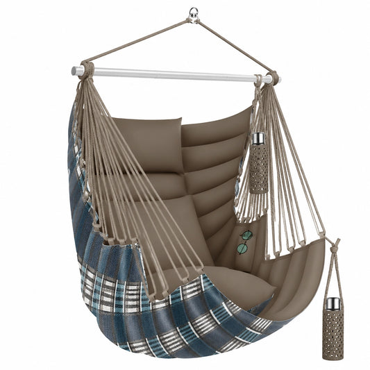 Sedia Sospesa Haiti 150kg, Rotazione 360°, Interno ed Esterno, UV e Impermeabile